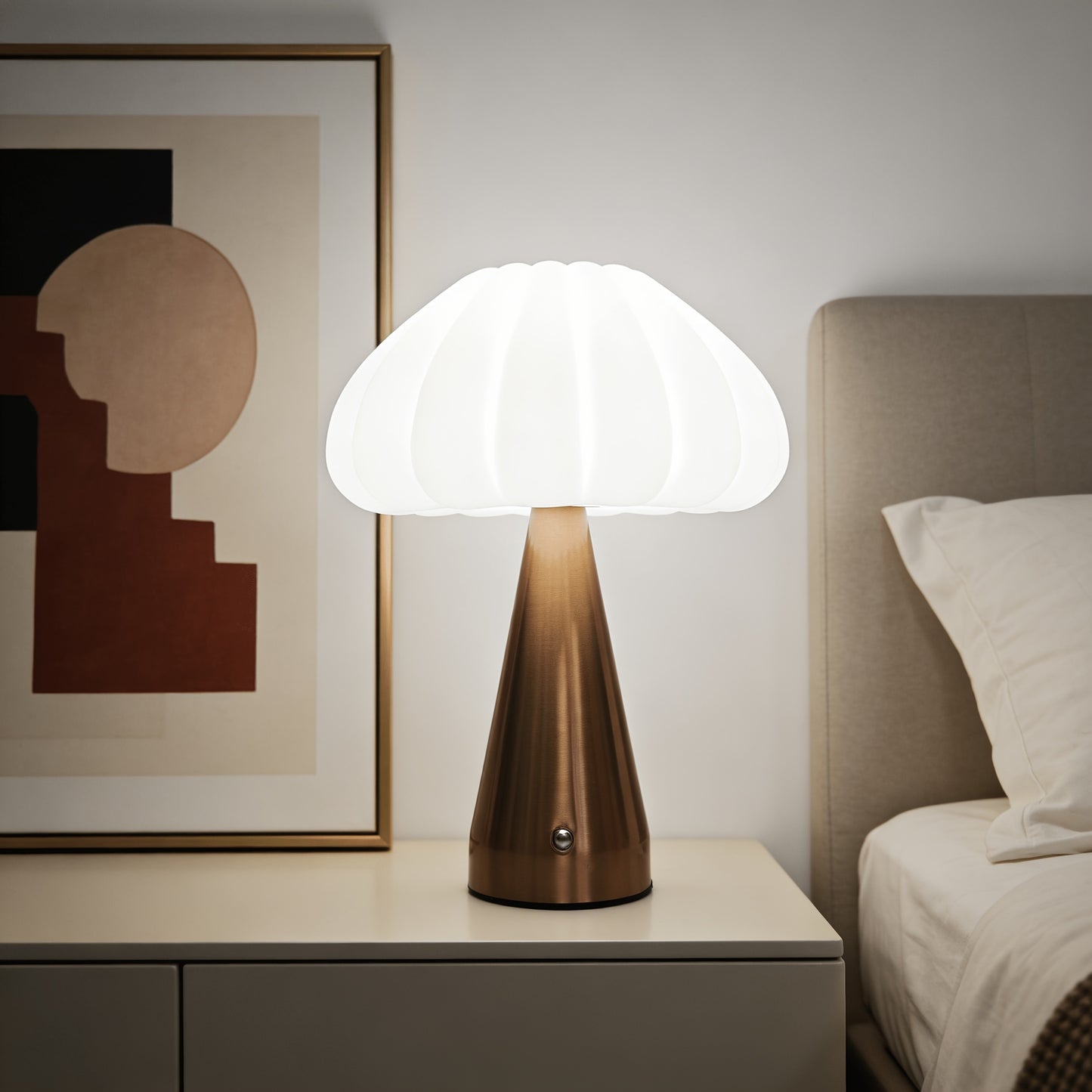 UMBRALUX – Umbrella Table Lamp for Elegant Night Lighting