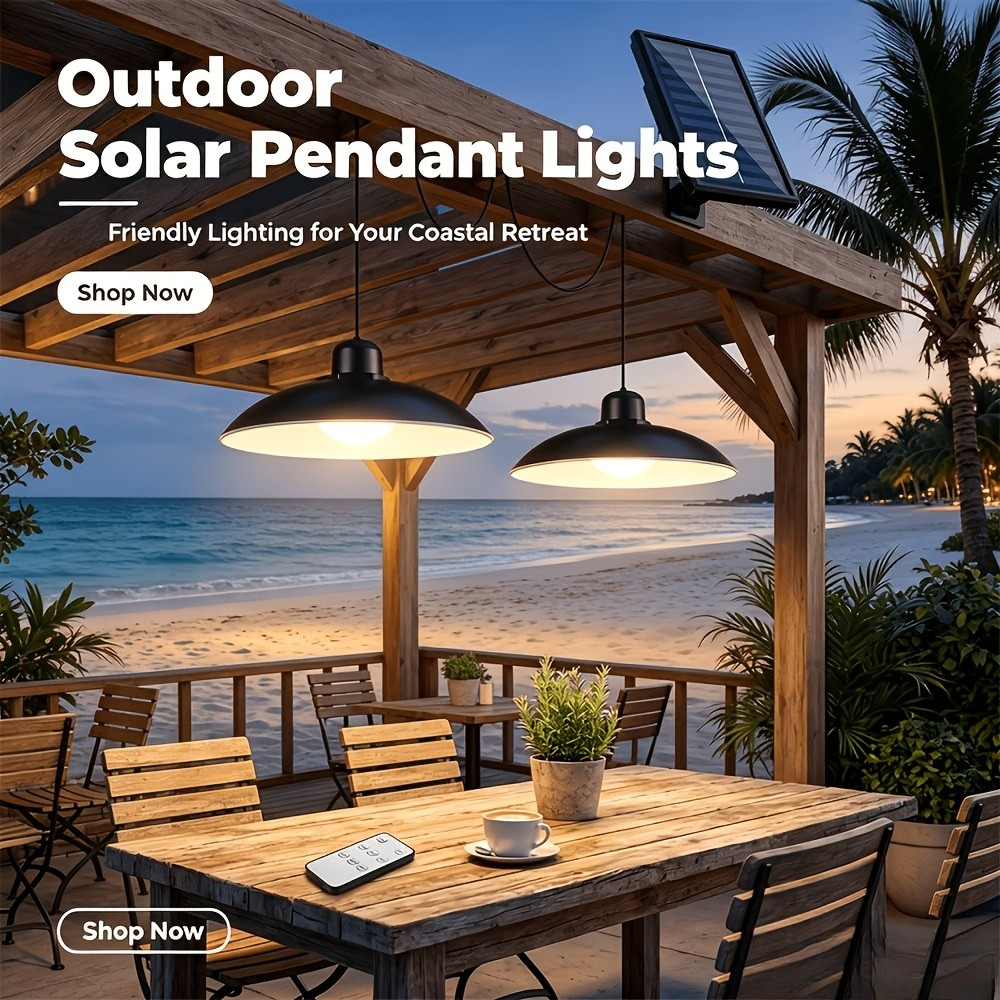 STABLEGLOW – Dual Head Solar Pendant Lamp