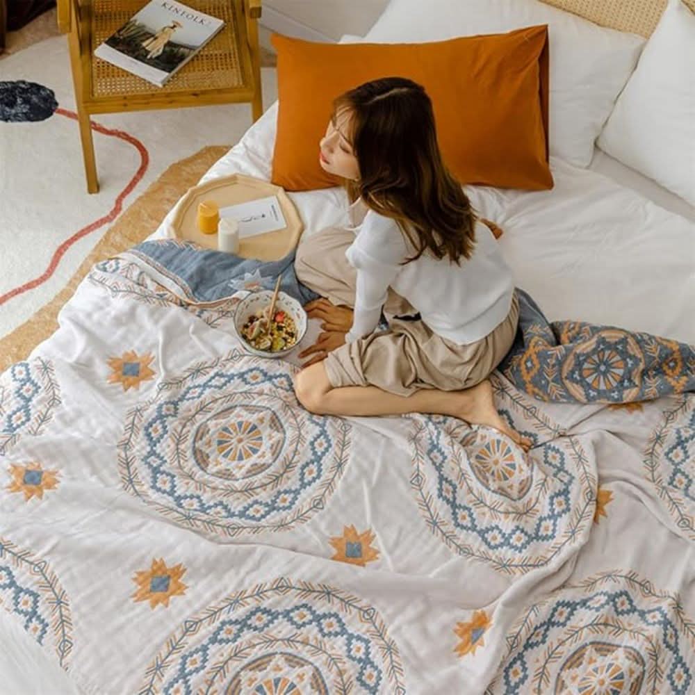 SERENAVIXA – Kuschelige gemusterte Decke für entspannte Abende