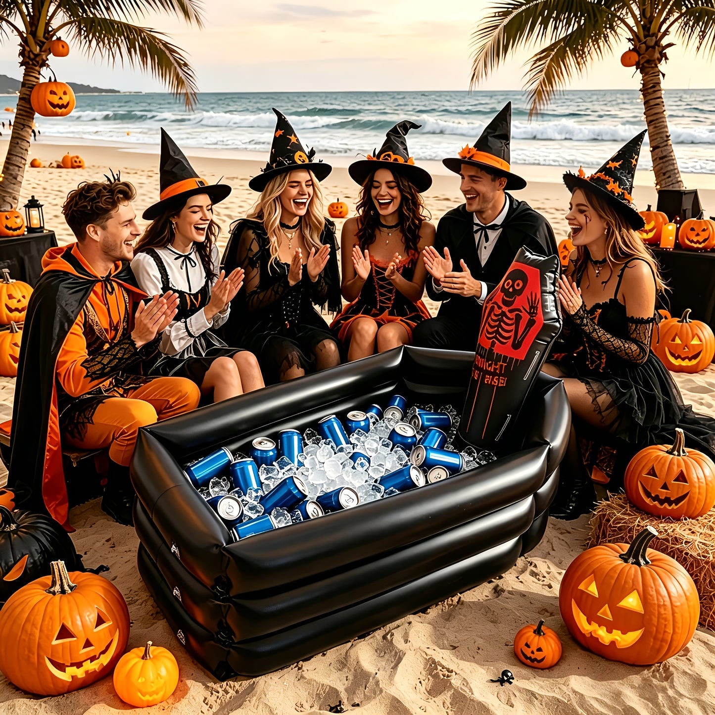 Gravemora - Inflatable Halloween Tombstone Party Cooler