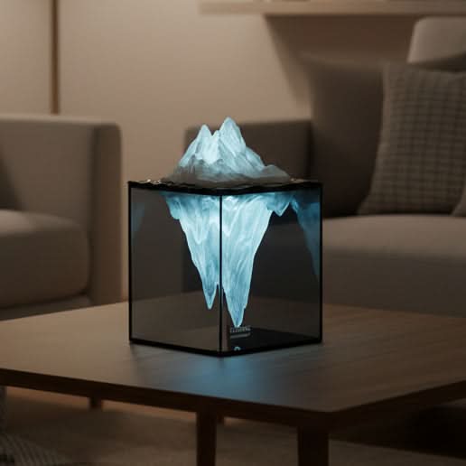 ICELUMA – Luz nocturna de meditación visual para espacios ambientales relajantes