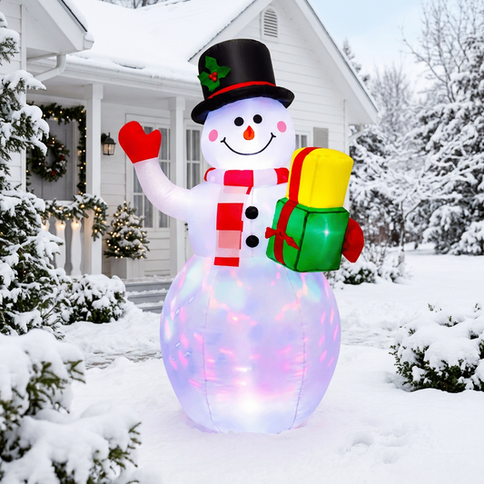 YULEGIFTELIA – Christmas Light-Up Snowman for Enchanting Festive Yards