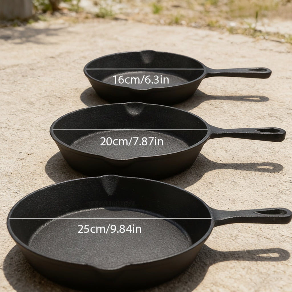 FIREFLIP – Non Coated Frying Pan Set for Even Heat Cooking