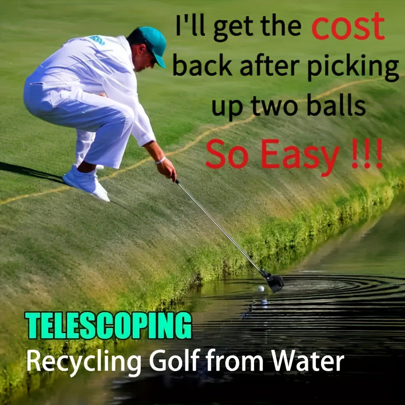 Golfora - Telescopic Stainless Steel Golf Ball Retriever