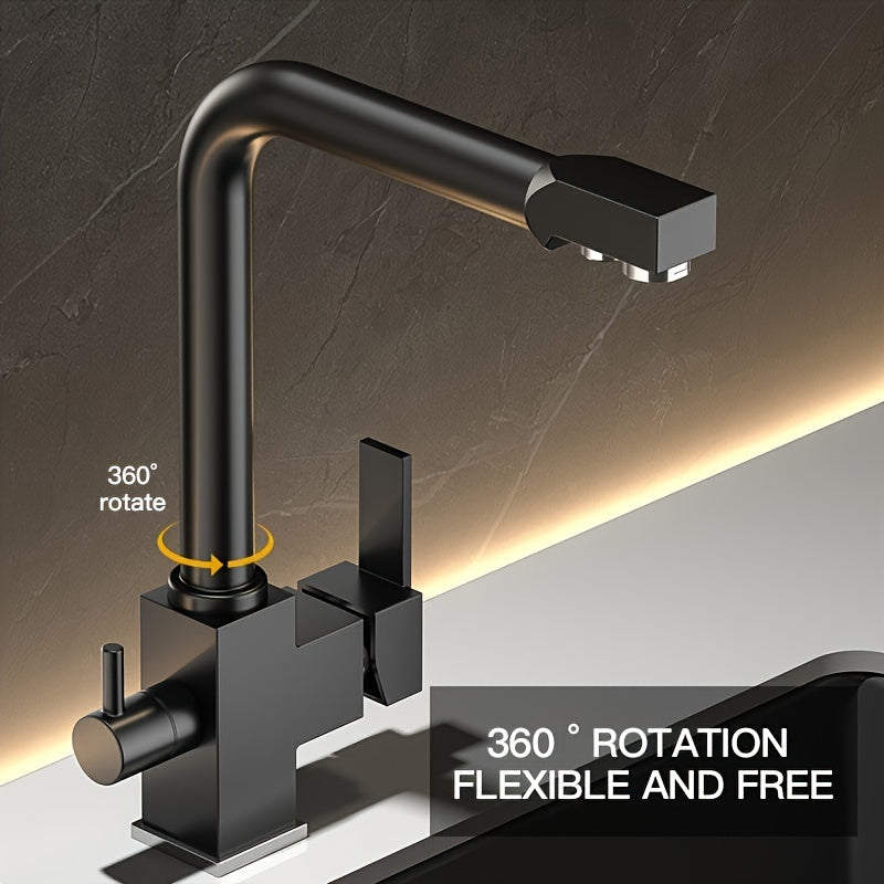 DUOFLOW - Dual Outlet Stainless Steel Sink Fauce