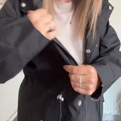 SKYENZA – Parka med taljesnøre til ubesværet, vejrklar stil