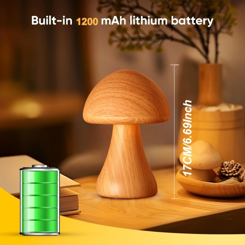 MUSHGLOW – Dimmable Mushroom Table Lamp