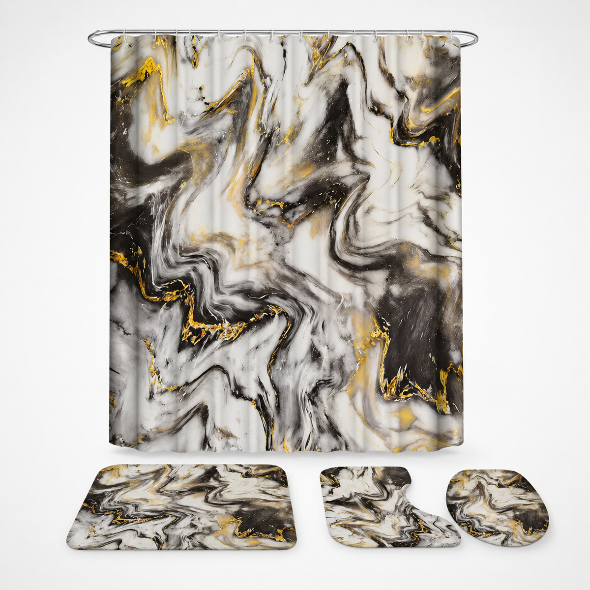 MARESSA – Marble Print Waterproof Top for Refined Outdoor Style