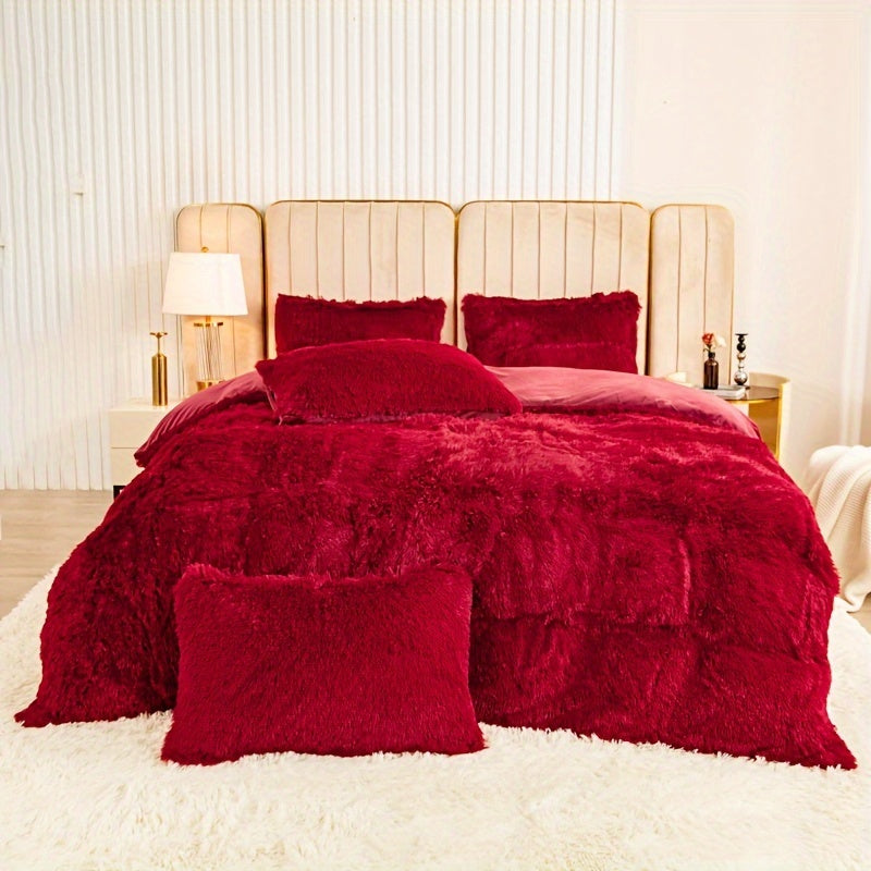 HUECOMFY – Multicolor Cozy Bedroom Duvet Cover Set