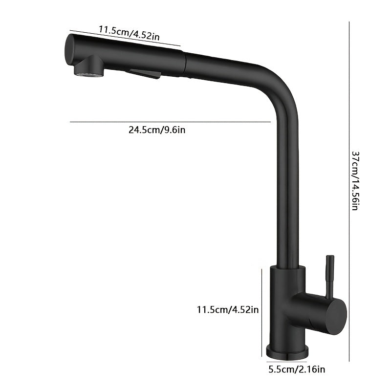 STREAMVEX – Pull Out Sink Faucet with Modern Stainless Design