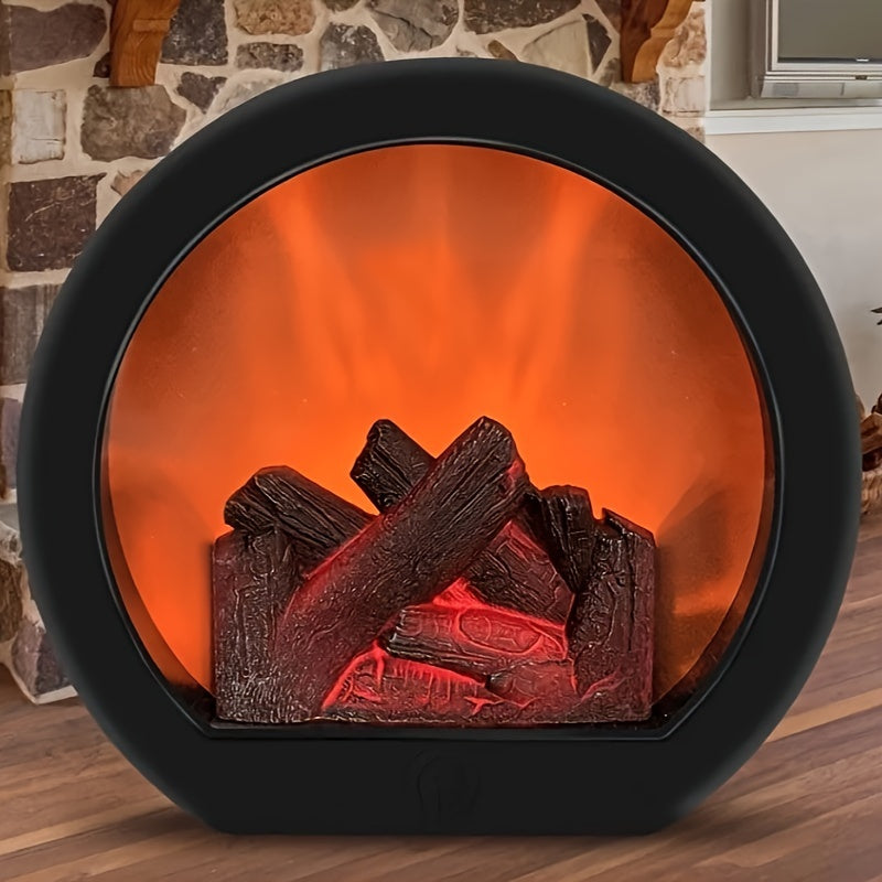 FLAREHEARTH – Vintage Flame Lamp for Cozy Indoor Ambience