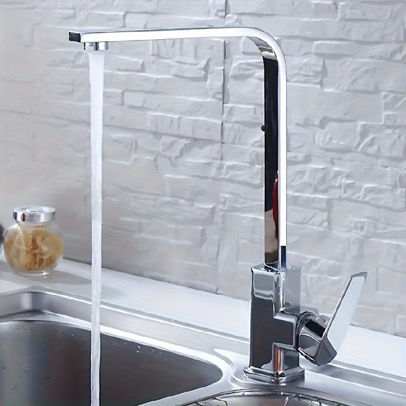 SQUAREFLOW – Rotating Kitchen Faucet with Hot & Cold