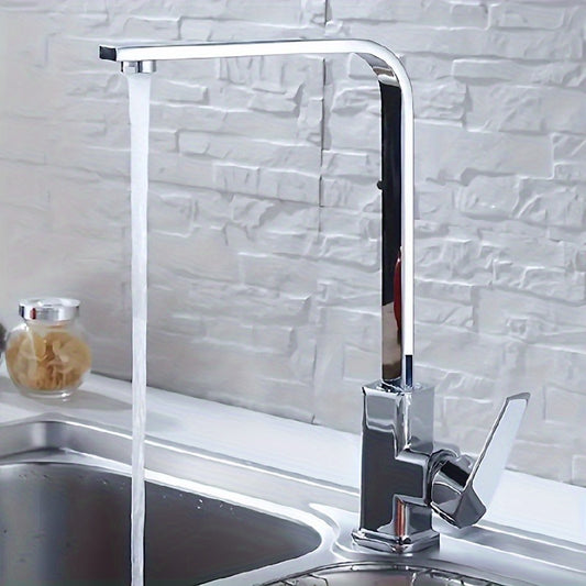 SQUAREFLOW – Rotating Kitchen Faucet with Hot & Cold