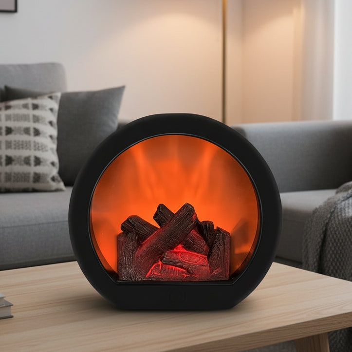 FLAREHEARTH – Vintage Flame Lamp for Cozy Indoor Ambience
