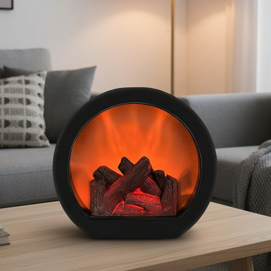 FLAREHEARTH – Vintage Flame Lamp for Cozy Indoor Ambience