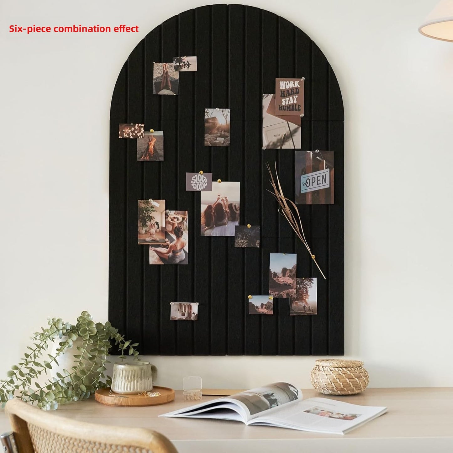 FELTOVA – Large Arched Felt Board for Stylish Wall Displays