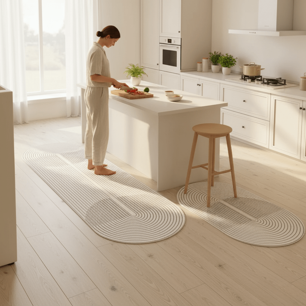 HOMARA – Cushioned Kitchen Mat for Daily Cooking Comfort