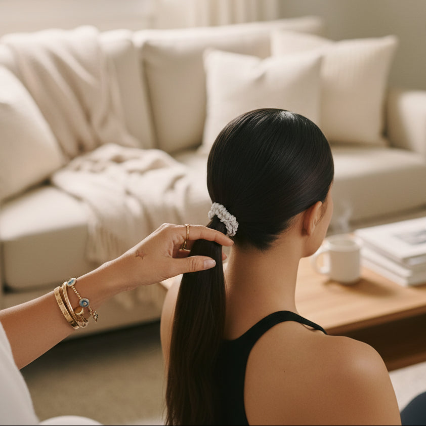 HAIRNOVA – 6-Pack Minimalist Hair Ties for Everyday Styling