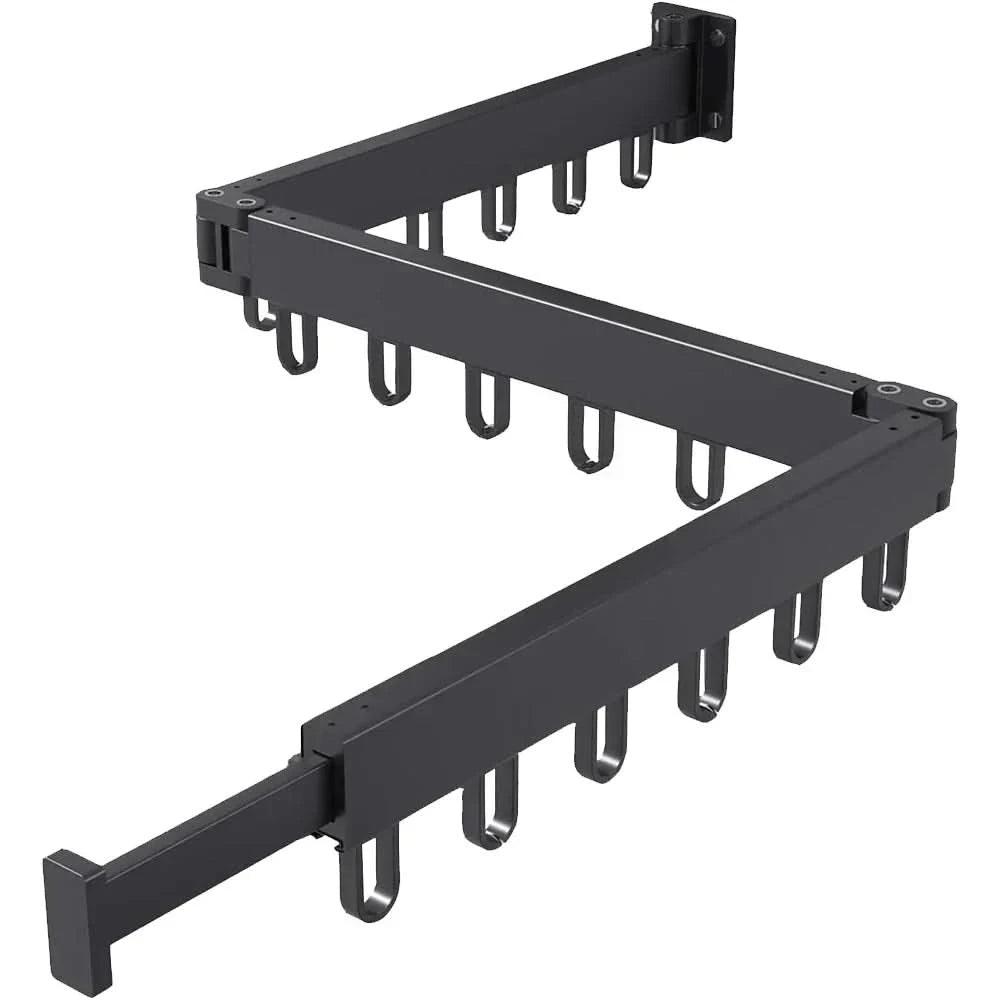 RAILCOVE – Foldable Wall Drying Rack for Compact Laundry Organization