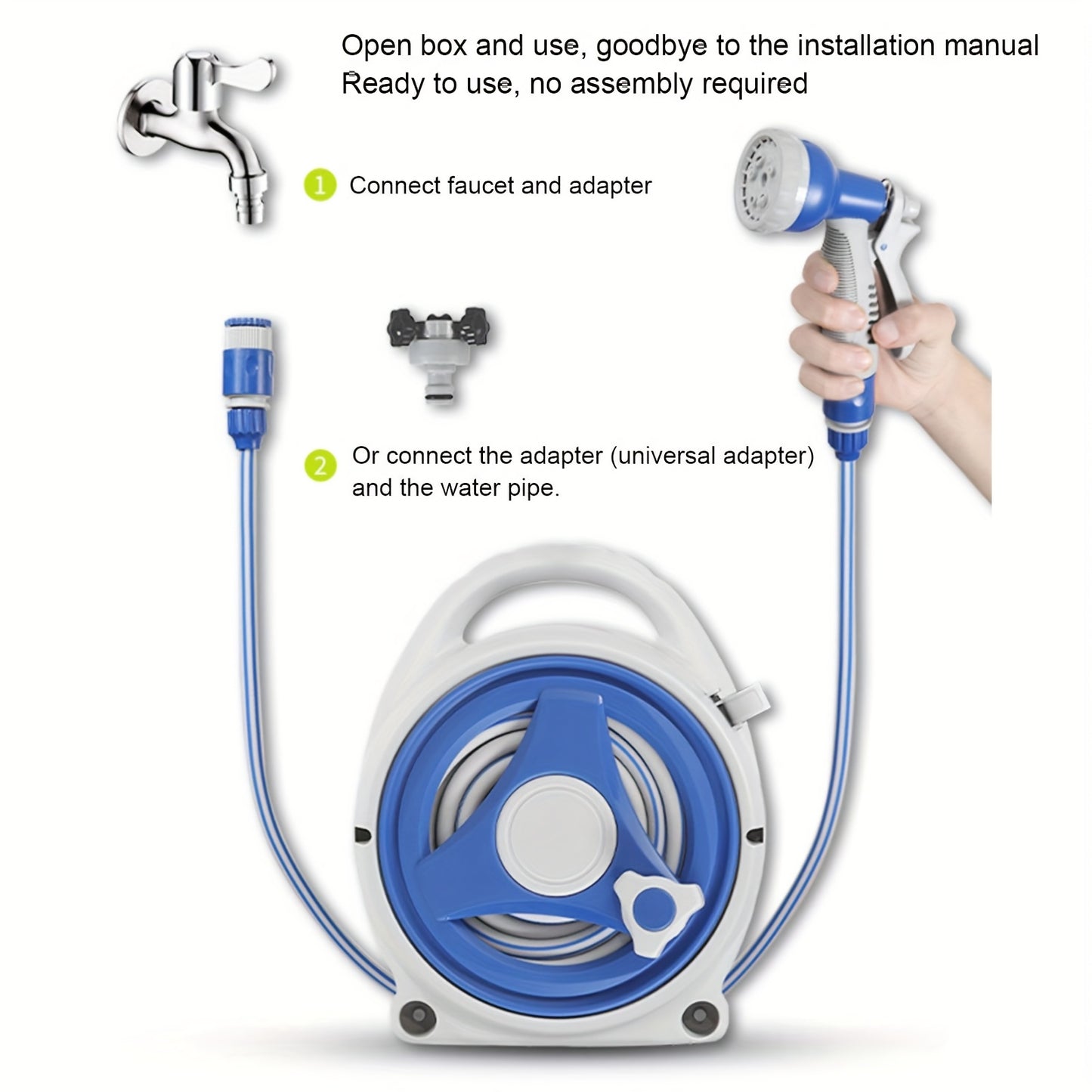 FLEXREEL – Retractable Garden Hose Reel for Easy Outdoor Watering