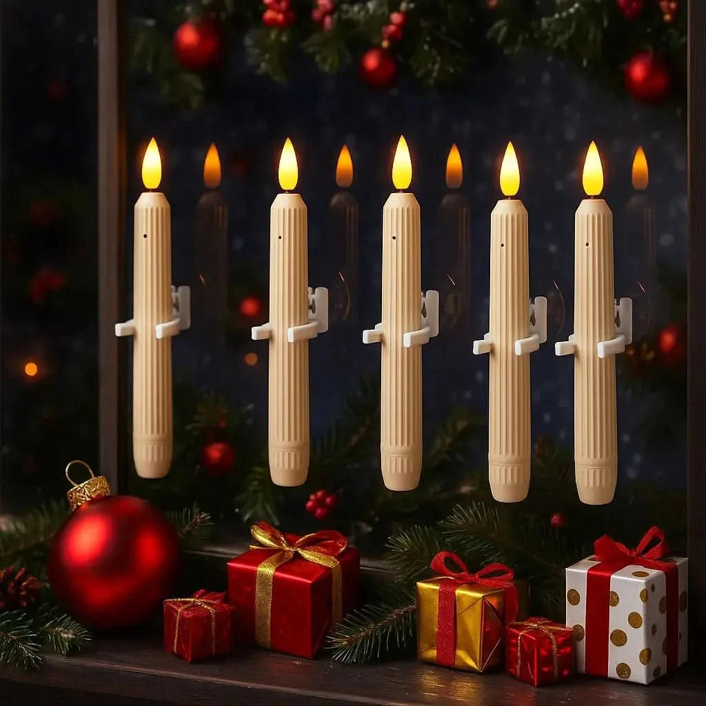 FLICKERELIA – Candele da finestra LED senza fiamma per una calda luce serale