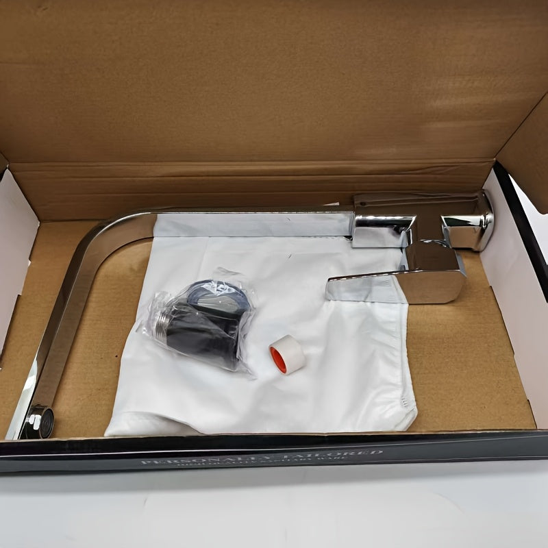 SQUAREFLOW – Rotating Kitchen Faucet with Hot & Cold