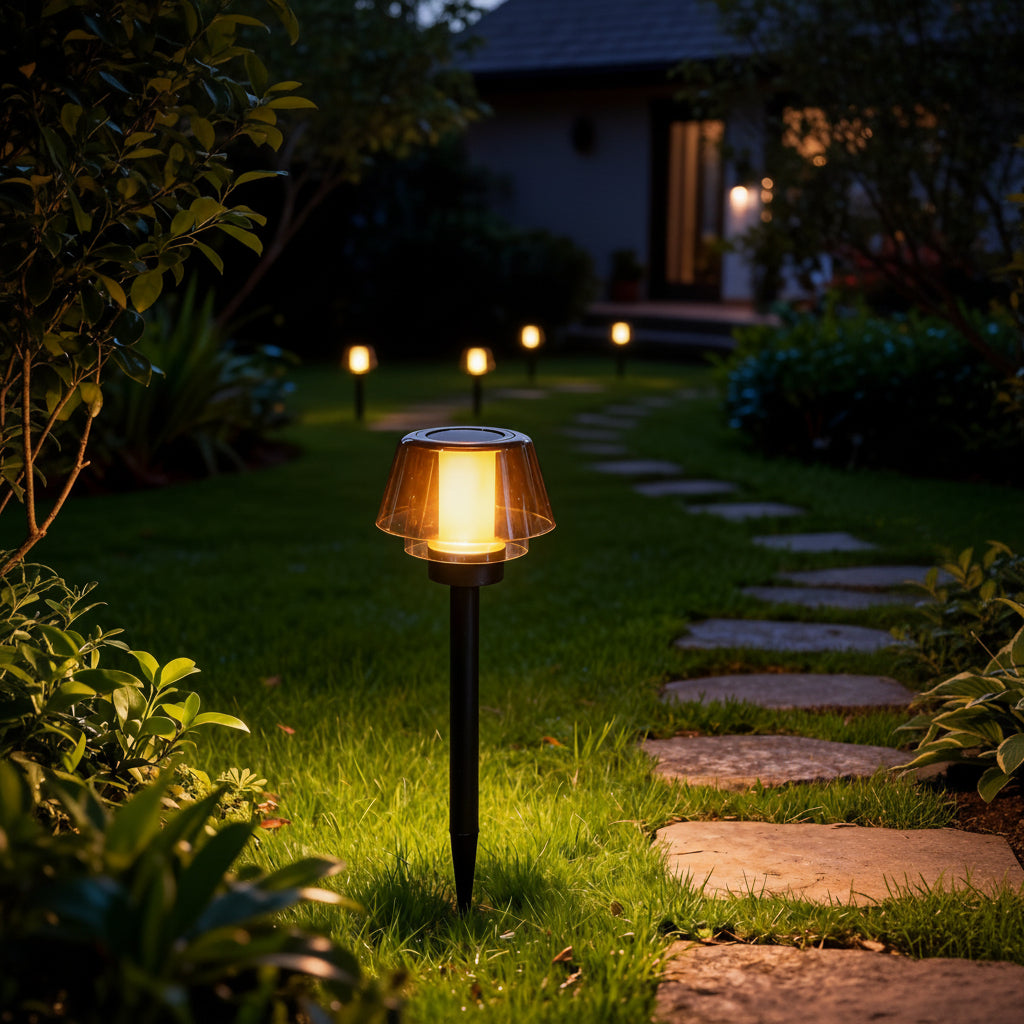 PATIOLUX – Decorative Solar Fire Light for Elegant Outdoor Spaces