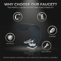 ARCFLOW - Mirror Waterfall Basin Faucet