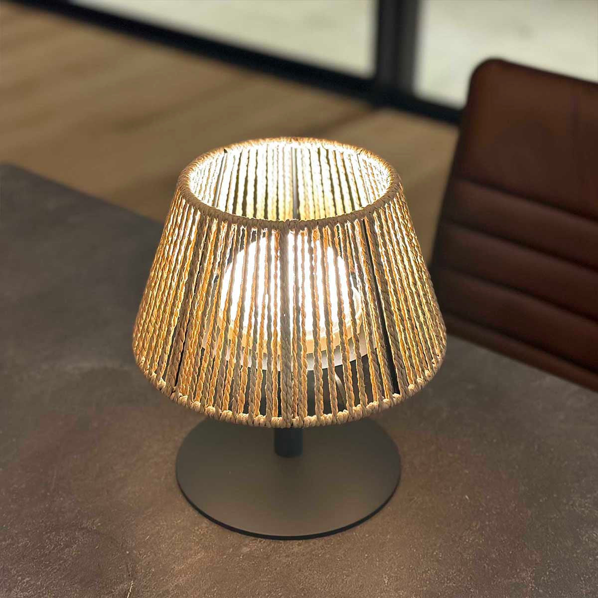 PATIOLIGHT – Indoor Outdoor LED Table Lamp for Warm Relaxing Ambience