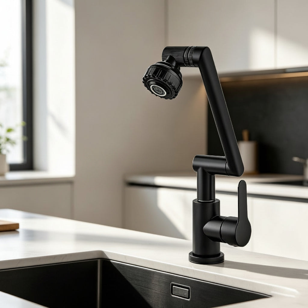 FLOWVEX – Universal Rotating Faucet with Flexible Extension Arm