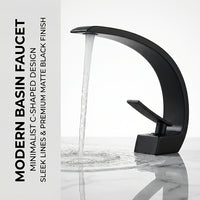NORDIFLOW - Black Brass Basin Faucet