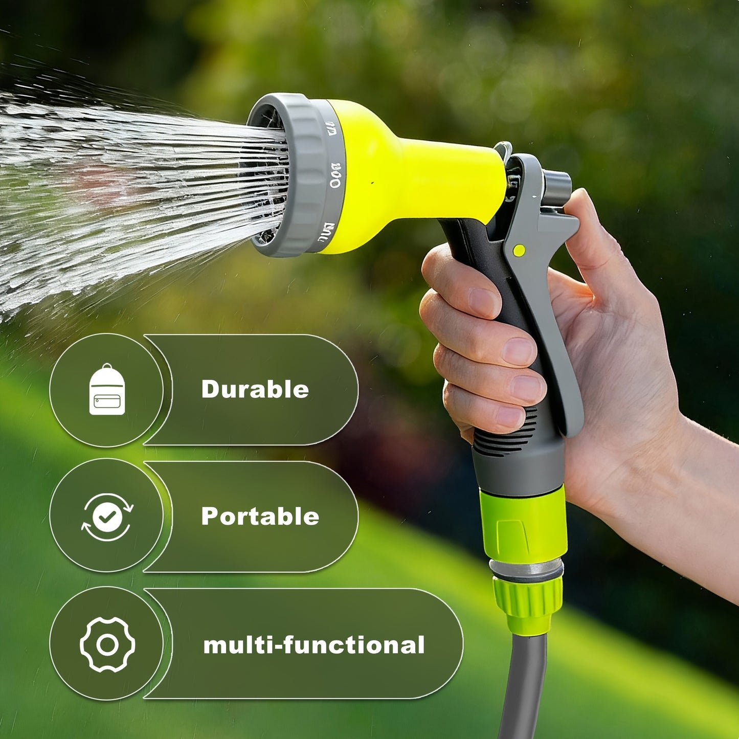 POWERSTREAM – Portable Watering Hose for Outdoor Cleaning and Gardening