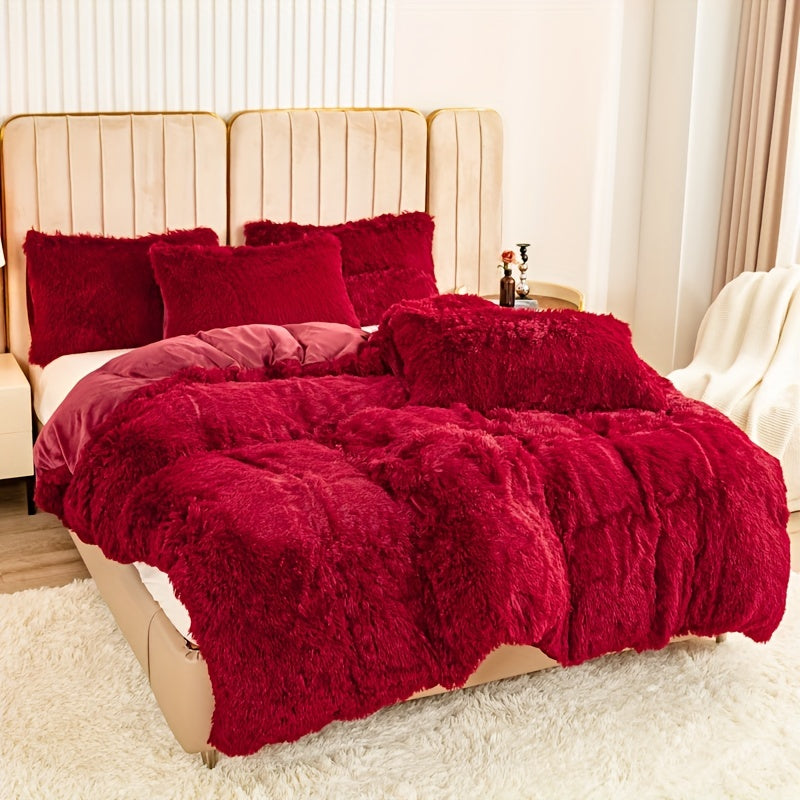 HUECOMFY – Multicolor Cozy Bedroom Duvet Cover Set