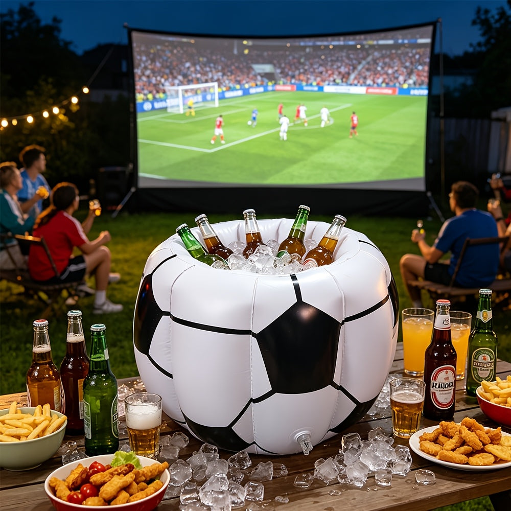Kickora - Inflatable Soccer Ice Bucket Party Cooler Set