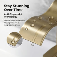 BRASSWAVE - Brushed Brass Waterfall Basin Faucet