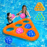 POOLPLAY – Inflatable Triangle Throw Game for Interactive Water Fun