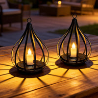 TEARDROPLUX – Hanging Solar Candle Lantern