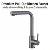 STREAMVEX – Pull Out Sink Faucet with Modern Stainless Design