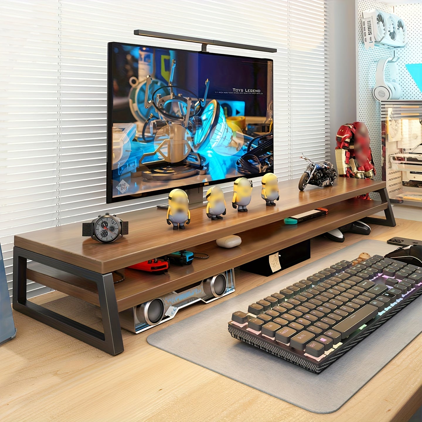 WORKNEST – Elevated Monitor Stand for Organized Desk Efficiency