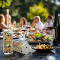 SIZZLEFLOW – BBQ Grill Basket for Smooth Flipping & Cooking Control