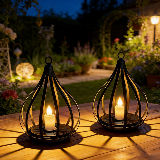 TEARDROPLUX – Hanging Solar Candle Lantern