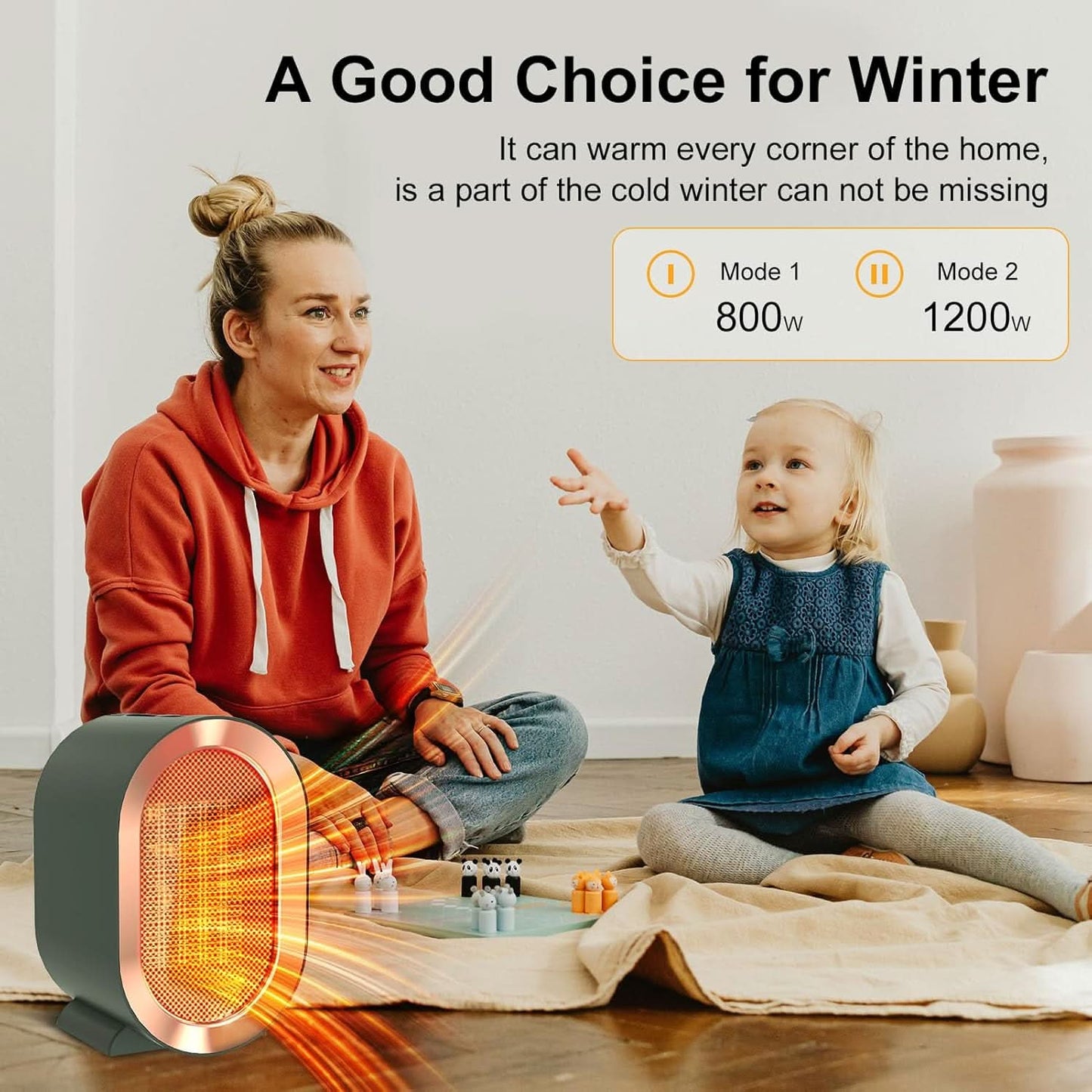 WARMORA – Compact Heater for Cozy Living Spaces