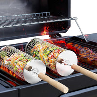 SIZZLEFLOW – BBQ Grill Basket for Smooth Flipping & Cooking Control
