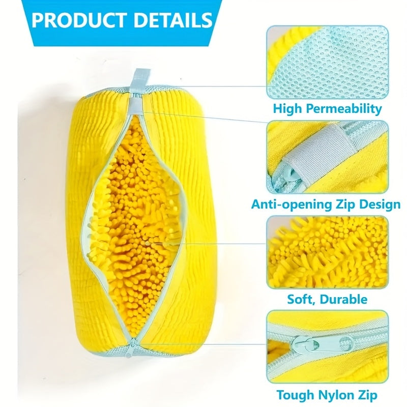SNEAKSAFE - Heavy-duty shoe washing machine bag with protective lining and secure zipper closure