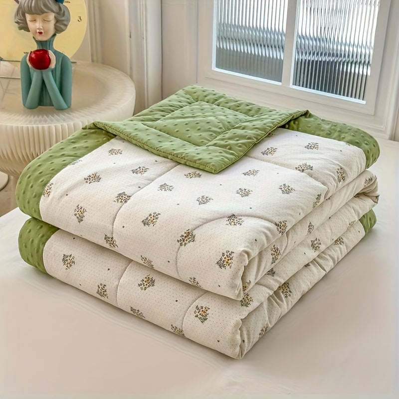 FLORALIVA – Lightweight Floral Summer Quilt for Cozy Sleep Comfort