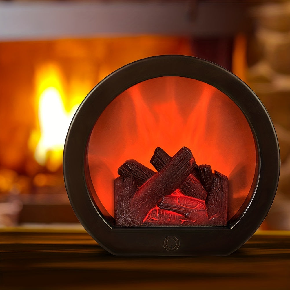 FLAREHEARTH – Vintage Flame Lamp for Cozy Indoor Ambience