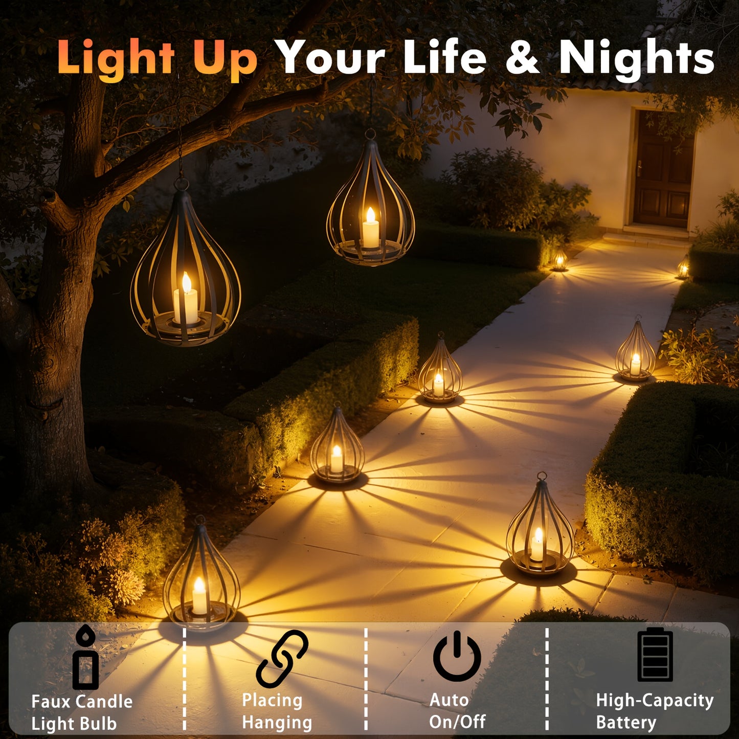 TEARDLUME – Solar Pendant Lawn Light