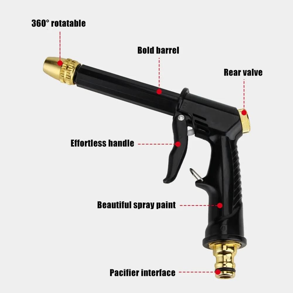 SPRAYTORQ – High Pressure Spray Nozzle – Adjustable garden water gun for powerful cleaning of cars, gardens, and outdoor surfaces
