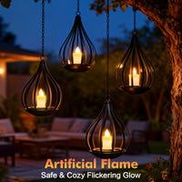 TEARDROPLUX – Hanging Solar Candle Lantern