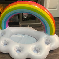 Rainbelle - Inflatable Rainbow Floating Drink Holder